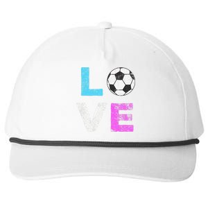 Love Soccer American Team Fan Gift Snapback Five-Panel Rope Hat