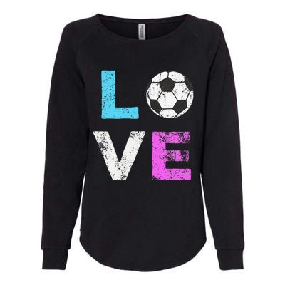 Love Soccer American Team Fan Gift Womens California Wash Sweatshirt