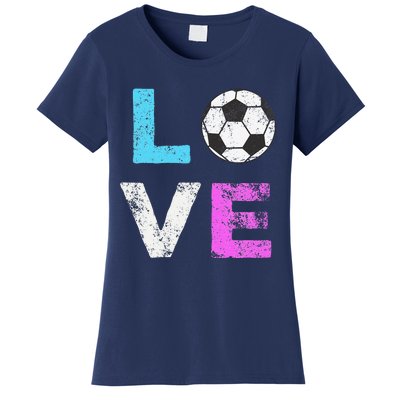 Love Soccer American Team Fan Gift Women's T-Shirt