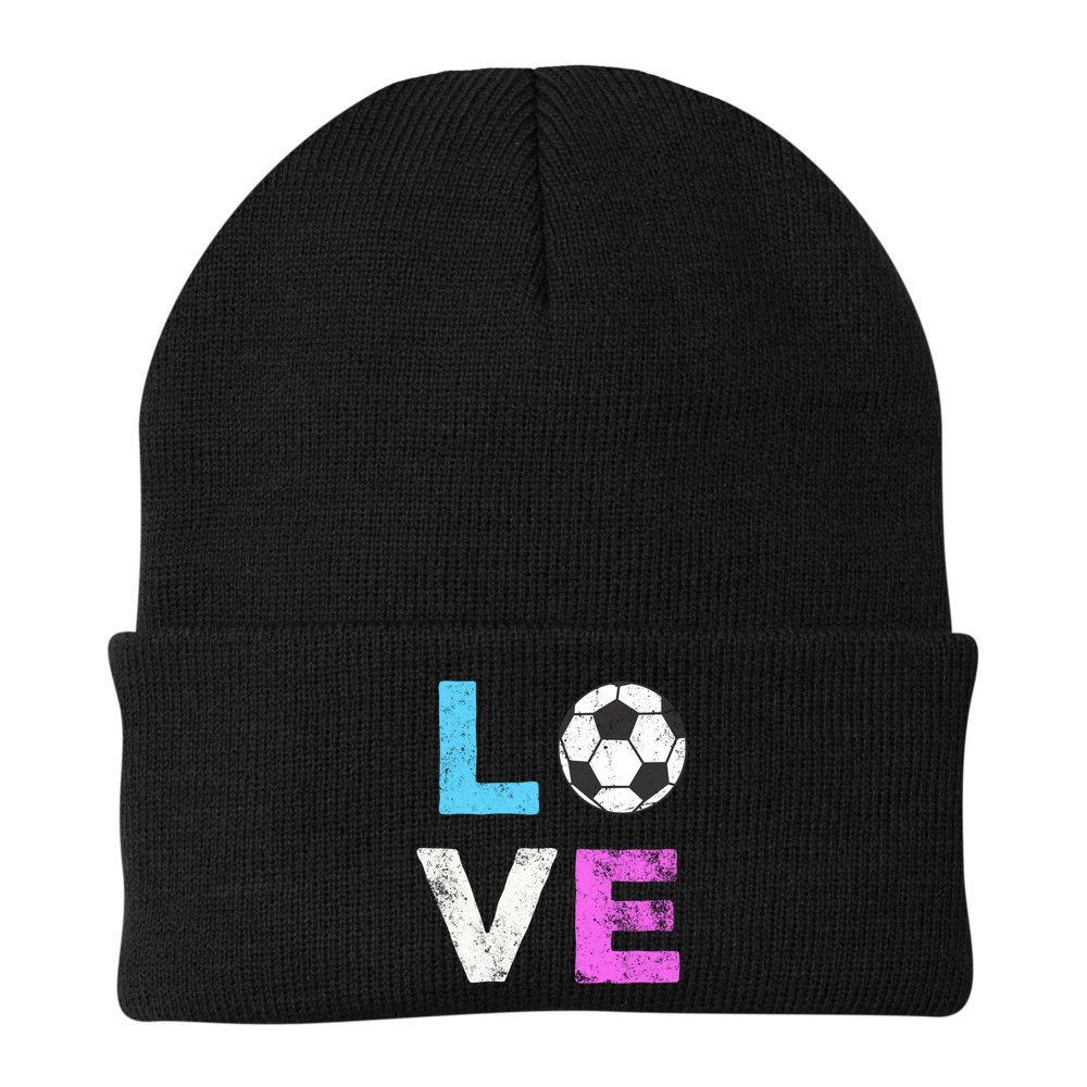 Love Soccer American Team Fan Gift Beanie