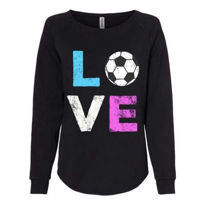 Love Soccer American Team Fan Gift Womens California Wash Sweatshirt