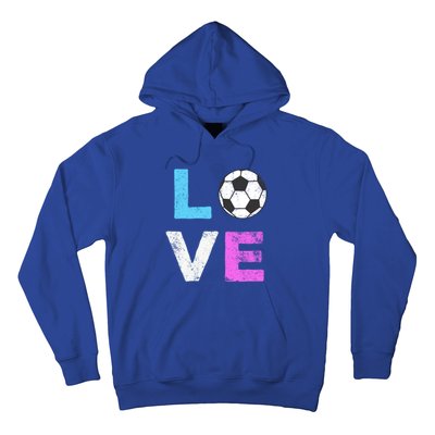 Love Soccer American Team Fan Gift Hoodie