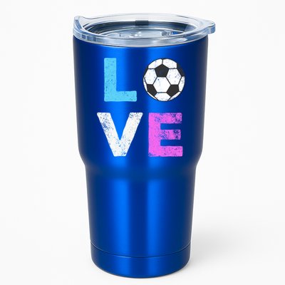 Love Soccer American Team Fan Gift Tumbler