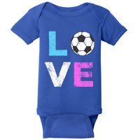 Love Soccer American Team Fan Gift Baby Bodysuit