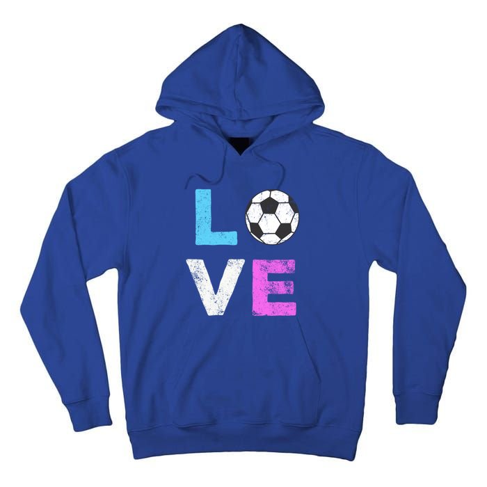 Love Soccer American Team Fan Gift Tall Hoodie