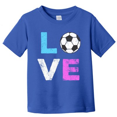 Love Soccer American Team Fan Gift Toddler T-Shirt