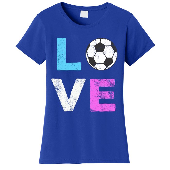 Love Soccer American Team Fan Gift Women's T-Shirt