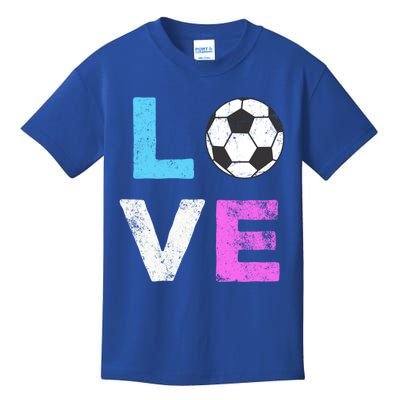 Love Soccer American Team Fan Gift Kids T-Shirt