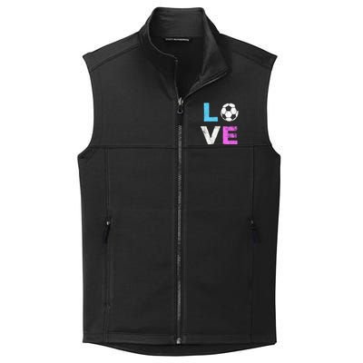 Love Soccer American Team Fan Gift Collective Smooth Fleece Vest