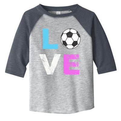 Love Soccer American Team Fan Gift Toddler Fine Jersey T-Shirt