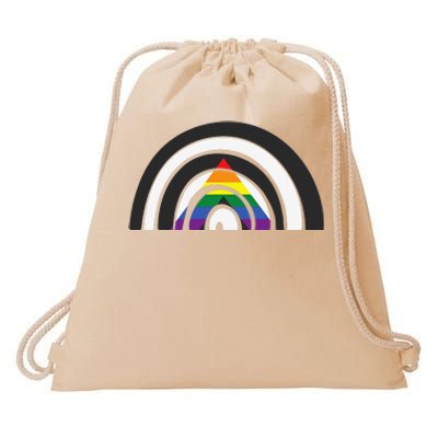 LGBTQ Straight Ally Flag LGBTQIA+ Rainbow Straight Ally Drawstring Bag