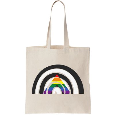 LGBTQ Straight Ally Flag LGBTQIA+ Rainbow Straight Ally Tote Bag