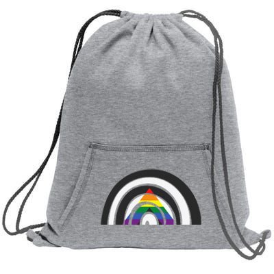 LGBTQ Straight Ally Flag LGBTQIA+ Rainbow Straight Ally Sweatshirt Cinch Pack Bag