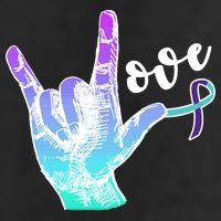 Love Suicide Awareness Sign Language Beanie