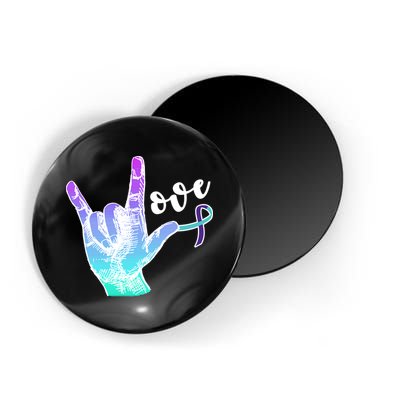 Love Suicide Awareness Sign Language Magnet