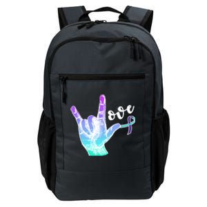 Love Suicide Awareness Sign Language Daily Commute Backpack