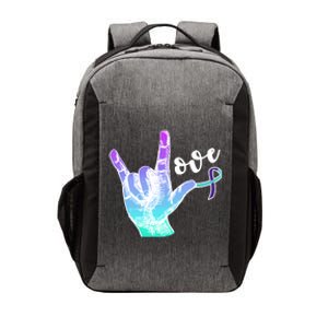 Love Suicide Awareness Sign Language Vector Backpack