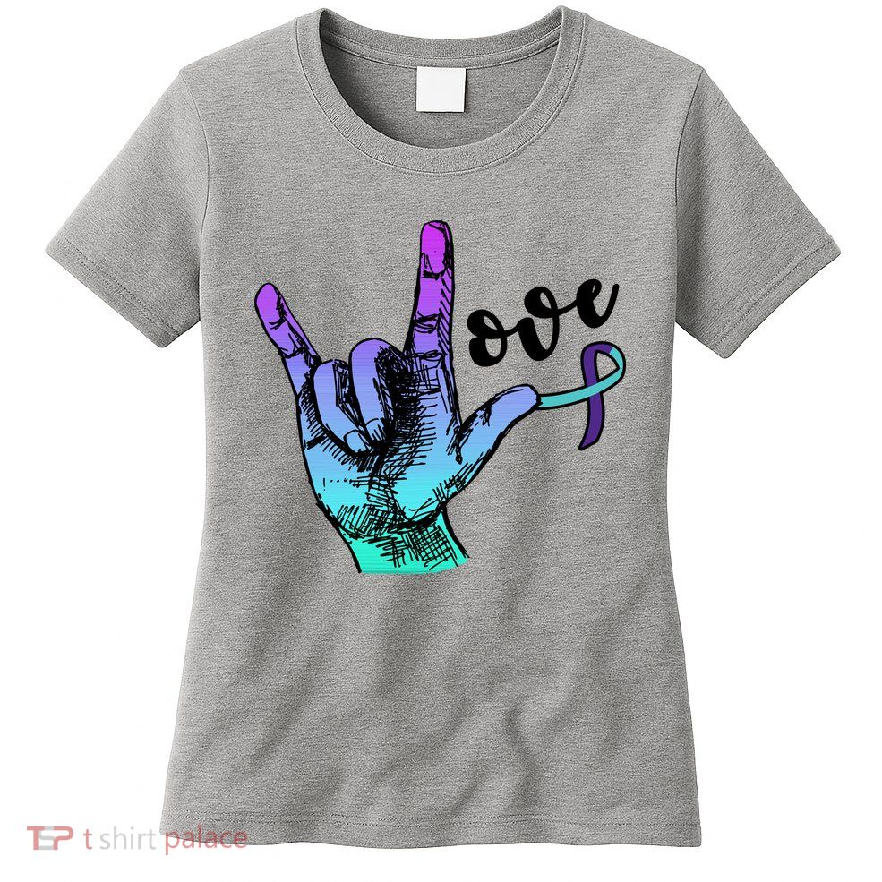 Love Suicide Awareness Sign Language Women's T-Shirt