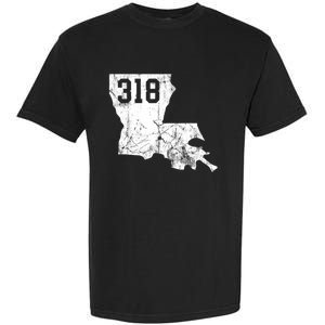 Louisiana State Area Code 318 New Orleans Mardi Gras Garment-Dyed Heavyweight T-Shirt