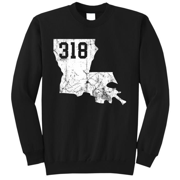 Louisiana State Area Code 318 New Orleans Mardi Gras Sweatshirt