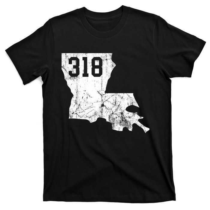 Louisiana State Area Code 318 New Orleans Mardi Gras T-Shirt