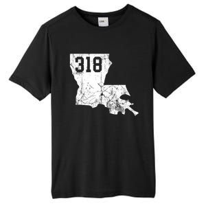 Louisiana State Area Code 318 New Orleans Mardi Gras Tall Fusion ChromaSoft Performance T-Shirt