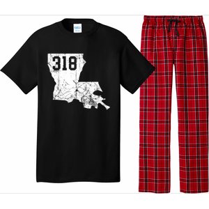 Louisiana State Area Code 318 New Orleans Mardi Gras Pajama Set