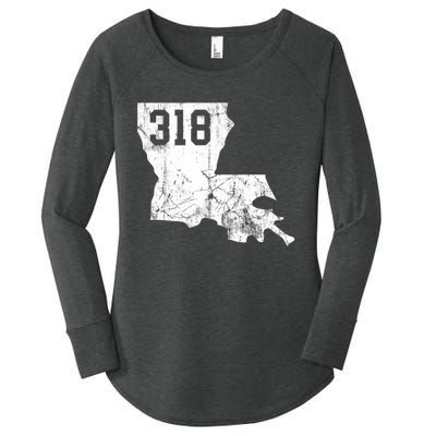 Louisiana State Area Code 318 New Orleans Mardi Gras Women's Perfect Tri Tunic Long Sleeve Shirt