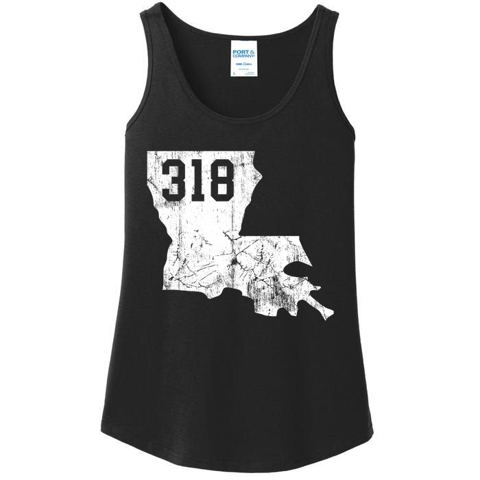 Louisiana State Area Code 318 New Orleans Mardi Gras Ladies Essential Tank