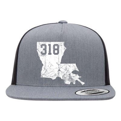 Louisiana State Area Code 318 New Orleans Mardi Gras Flat Bill Trucker Hat