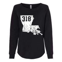 Louisiana State Area Code 318 New Orleans Mardi Gras Womens California Wash Sweatshirt