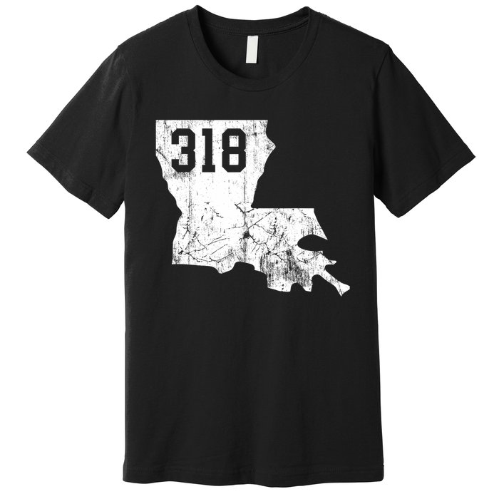 Louisiana State Area Code 318 New Orleans Mardi Gras Premium T-Shirt