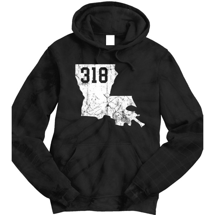 Louisiana State Area Code 318 New Orleans Mardi Gras Tie Dye Hoodie