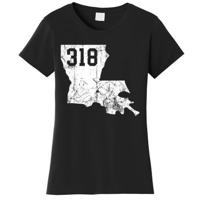 Louisiana State Area Code 318 New Orleans Mardi Gras Women's T-Shirt