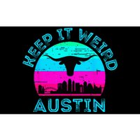 Longhorn Sunset Austin Texas Keep It Weird Bumper Sticker