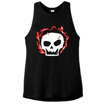 Lonely Stars A Skull Ladies PosiCharge Tri-Blend Wicking Tank