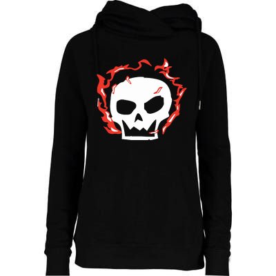 Lonely Stars A Skull Womens Funnel Neck Pullover Hood