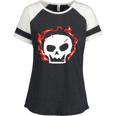 Lonely Stars A Skull Enza Ladies Jersey Colorblock Tee