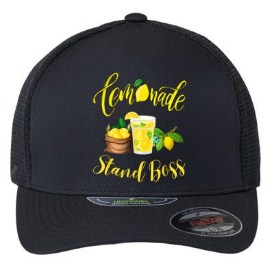 Lemonade Stand Boss Funny Lemonade Summer Flexfit Unipanel Trucker Cap