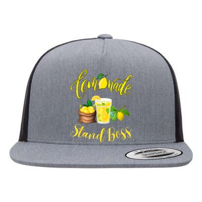 Lemonade Stand Boss Funny Lemonade Summer Flat Bill Trucker Hat