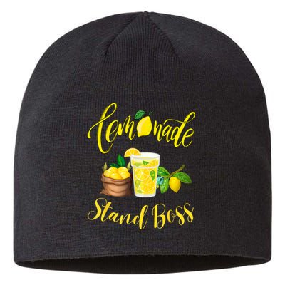 Lemonade Stand Boss Funny Lemonade Summer Sustainable Beanie