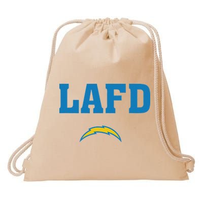 Lafd Style Blue Drawstring Bag