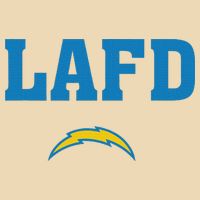 Lafd Style Blue Drawstring Bag