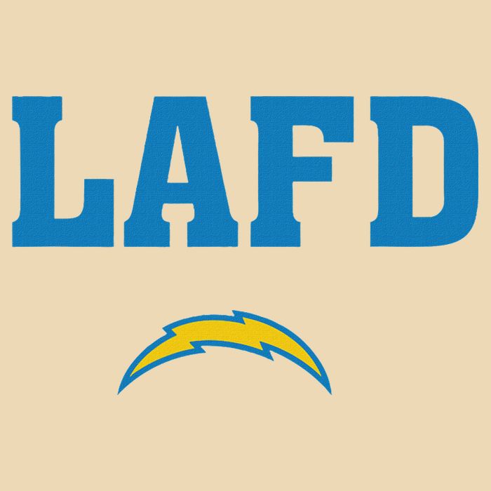 Lafd Style Blue Drawstring Bag
