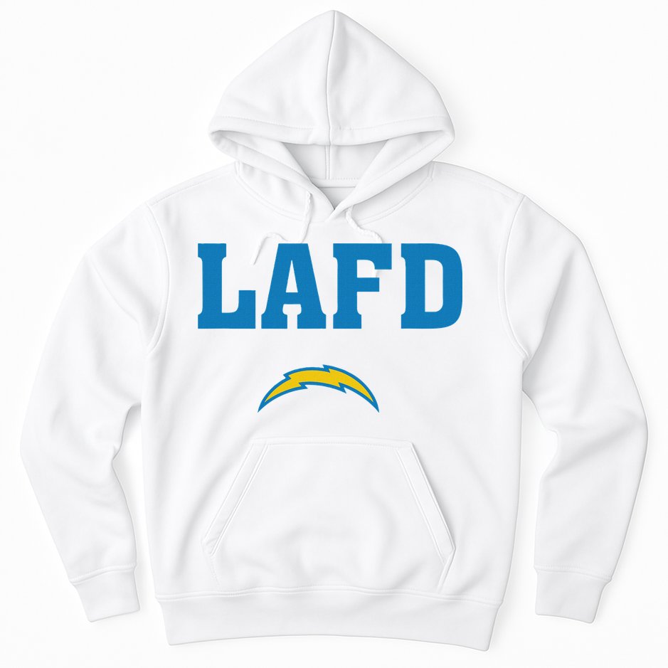 Lafd Style Blue Hoodie