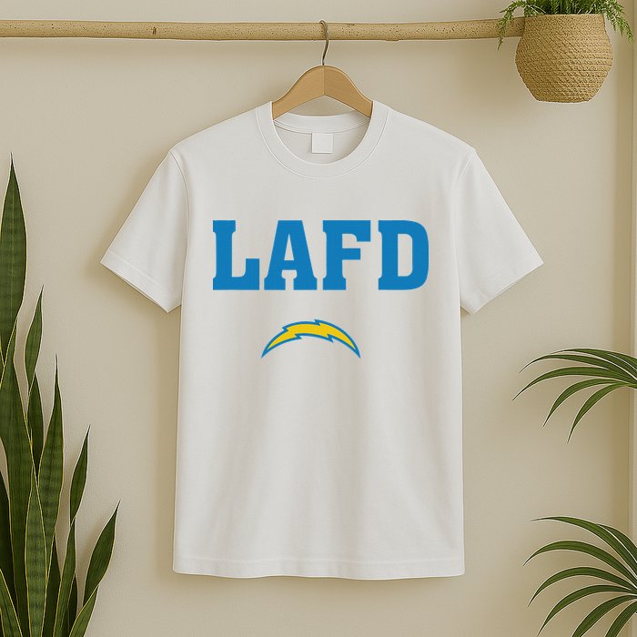 Lafd Style Blue T-Shirt