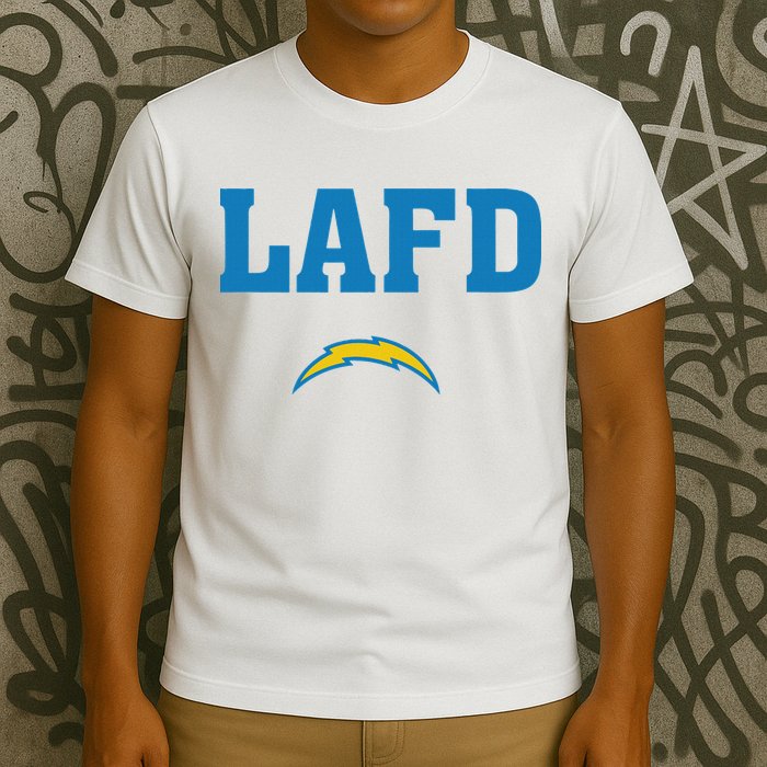 Lafd Style Blue T-Shirt