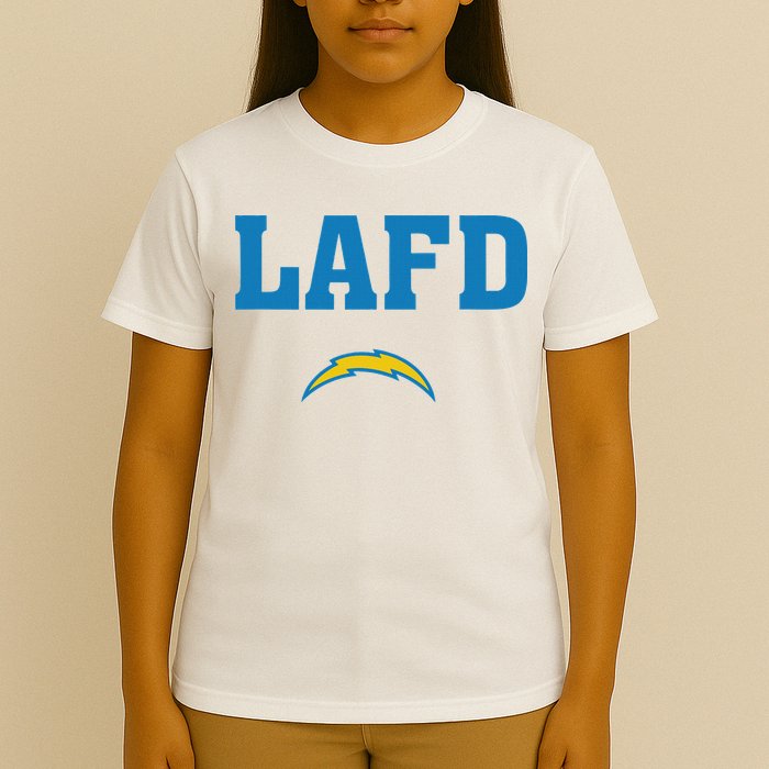 Lafd Style Blue T-Shirt