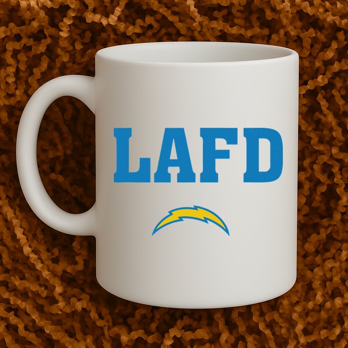 Lafd Style Blue Mug