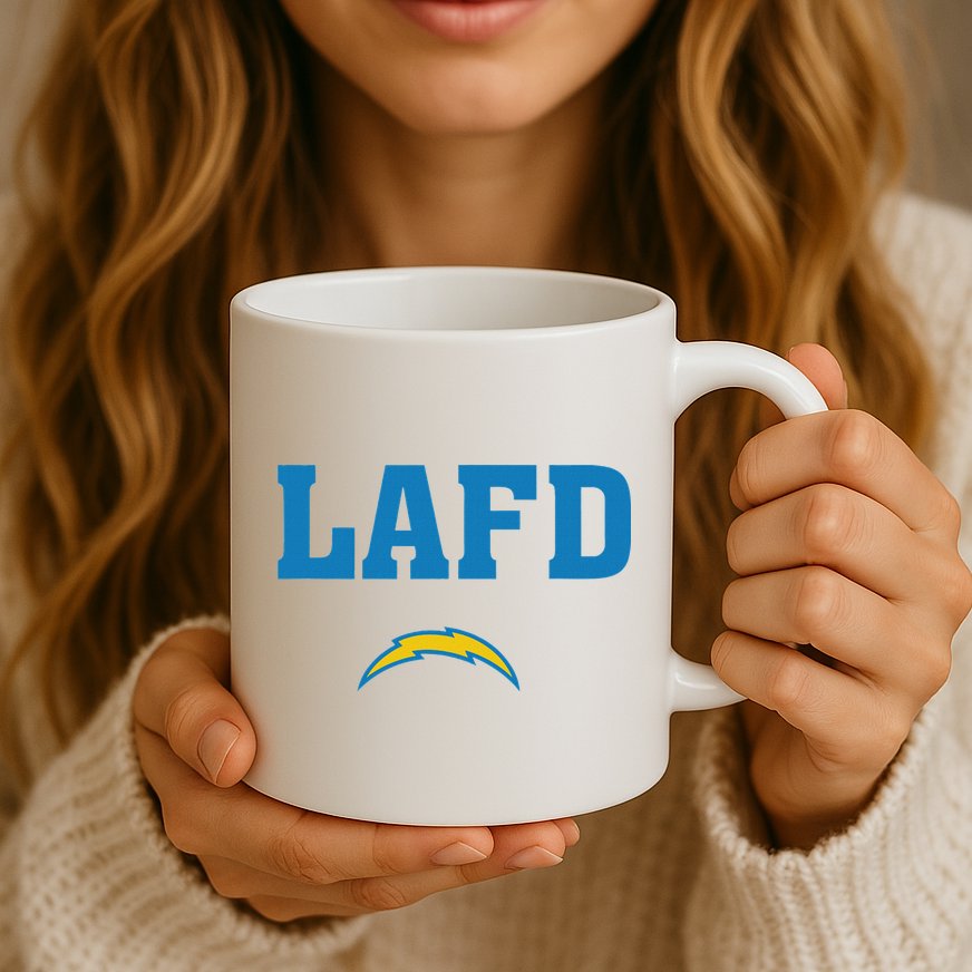 Lafd Style Blue Mug